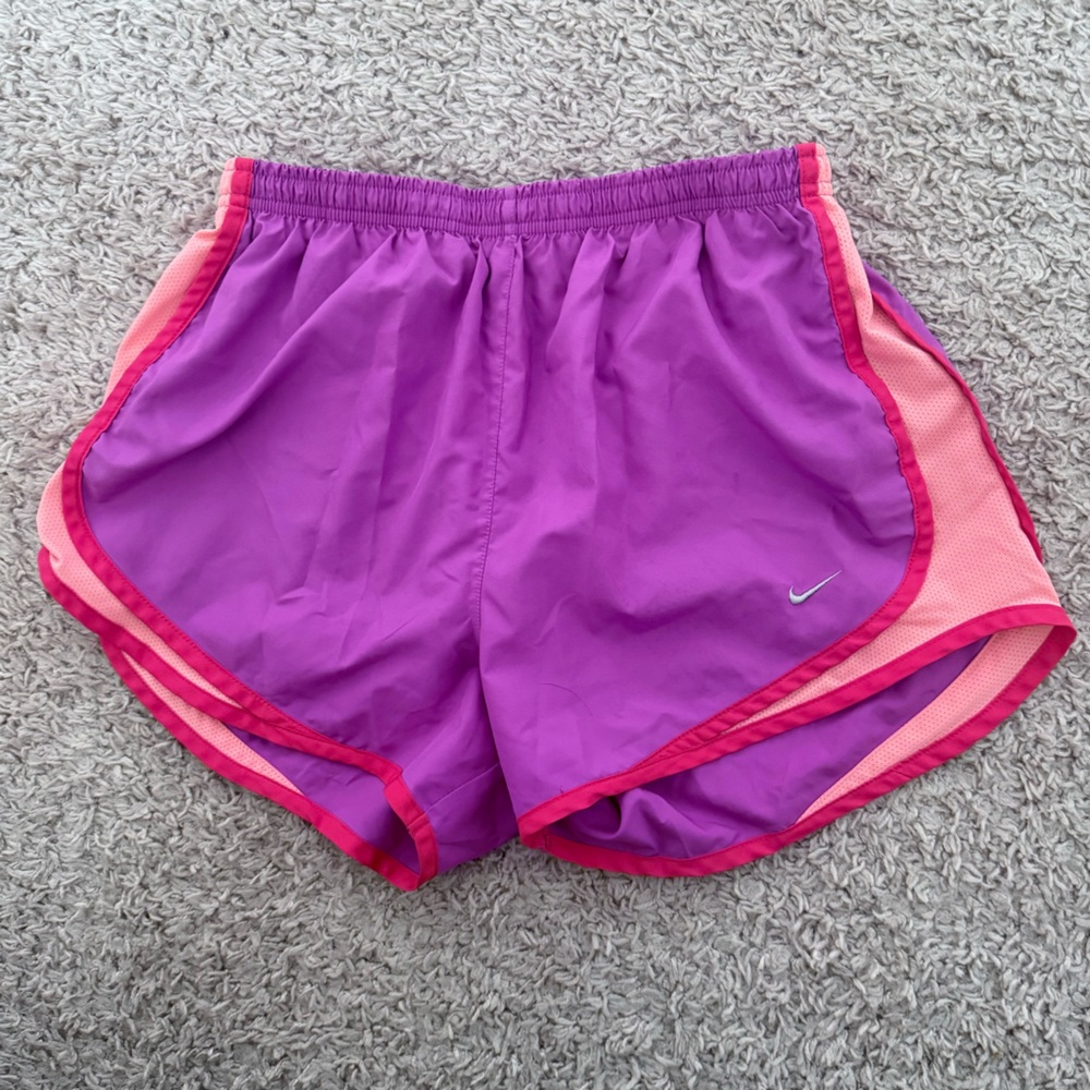Nike Dri-FIT Tempo Shorts (Purple & Peach)